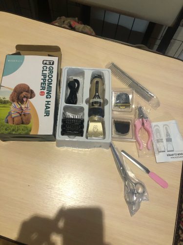 Click to view full screen Rechargeable PetPro™ Grooming Kit photo review